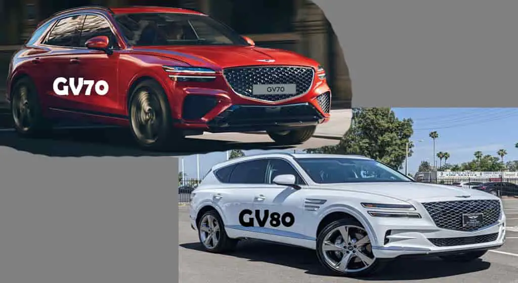 Genesis GV70 vs GV80 how compare dimension