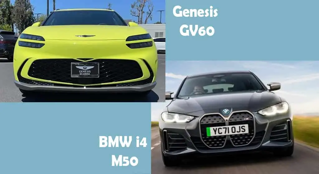 2023 Genesis GV60 vs 2023 BMW i4 M50 advantage