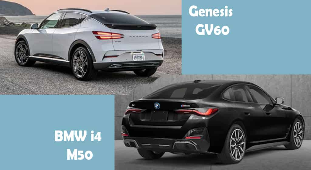 2023 Genesis GV60 vs 2023 BMW i4 M50 connectivity infotainment