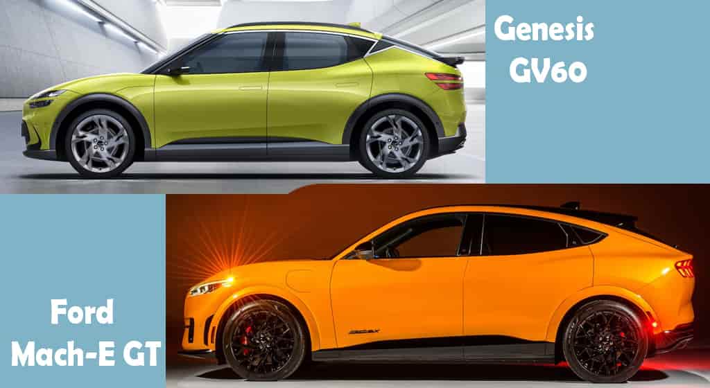 2024 Genesis GV60 vs 2024 Ford Mustang Mach E GT   fuel economy