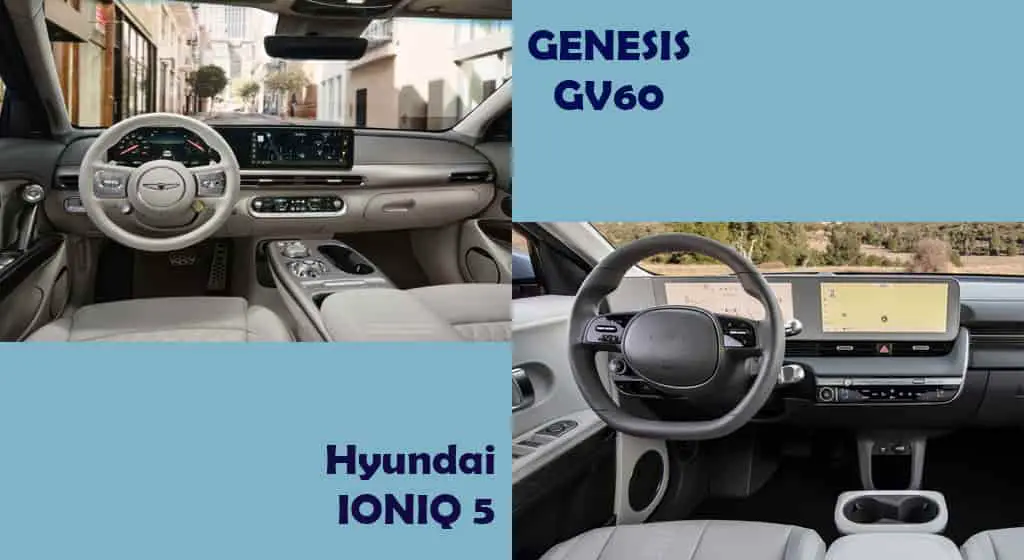 2024 Genesis GV60 vs Hyundai Ioniq 5 interior cargo