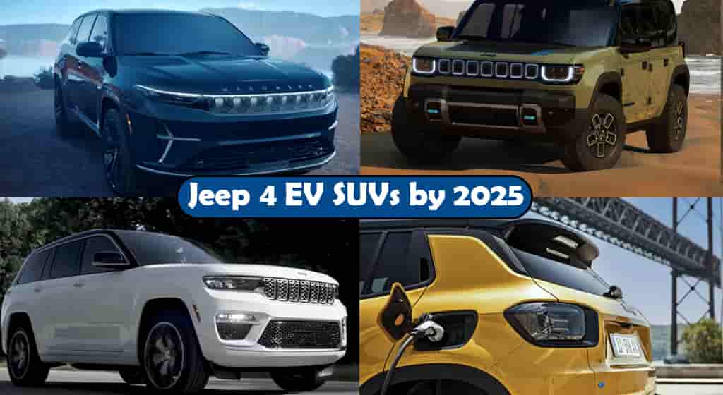 Jeep Unveils Plans for Electric Cars with Jeep 4 EV SUVs by 2025