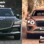 2024 Genesis GV80 vs cheapest Bentley Bentayga engine performance