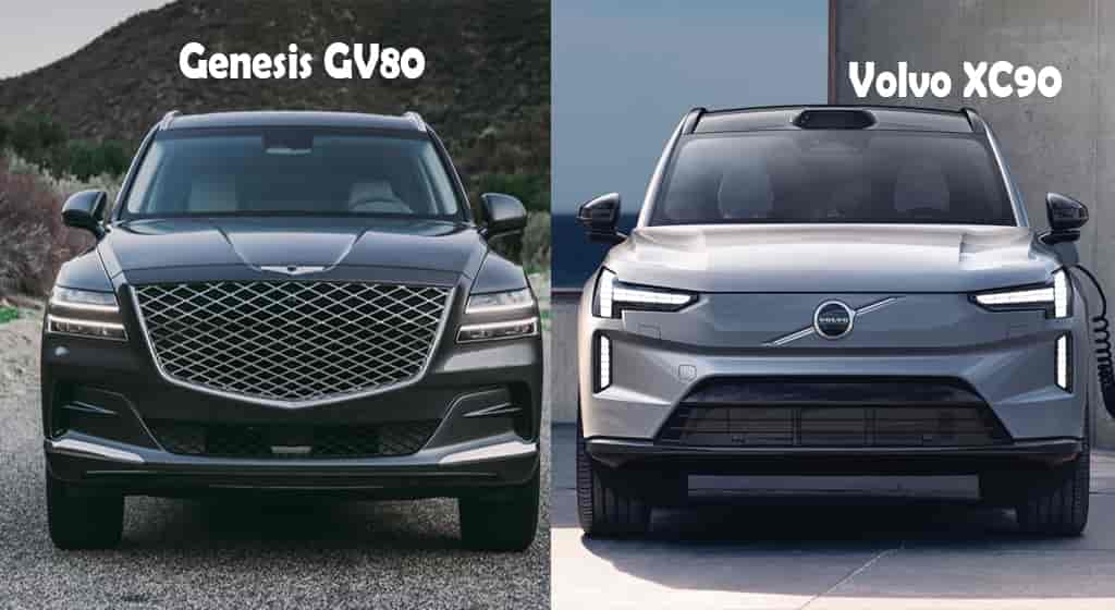 2024 Genesis GV80 vs Volvo XC90 comparison engine performance