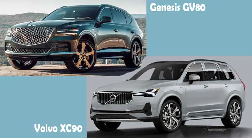 2024 Genesis GV80 vs Volvo XC90 comparison true competitor