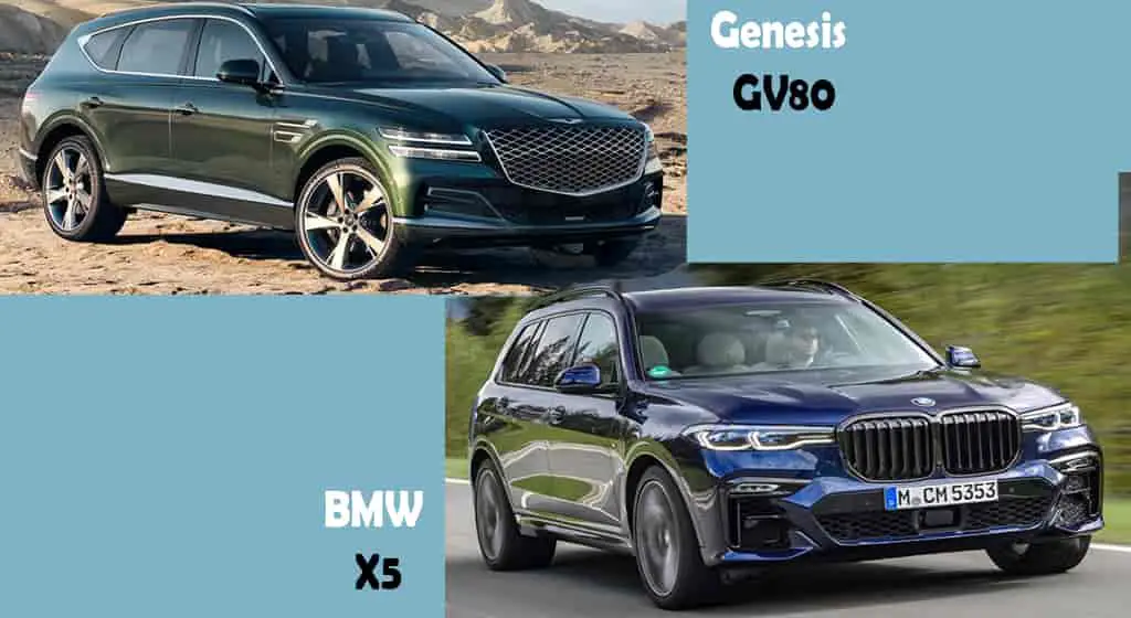 Genesis GV80 vs BMW X5 review comparison engine performance