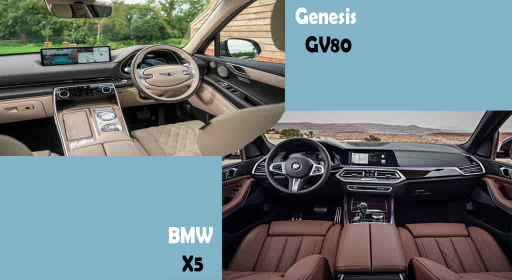 Genesis GV80 vs. BMW X5 Review Comparison: Which is the Best Full-Size Luxury SUV? Genesis GV80 vs BMW X5 review comparison interior design