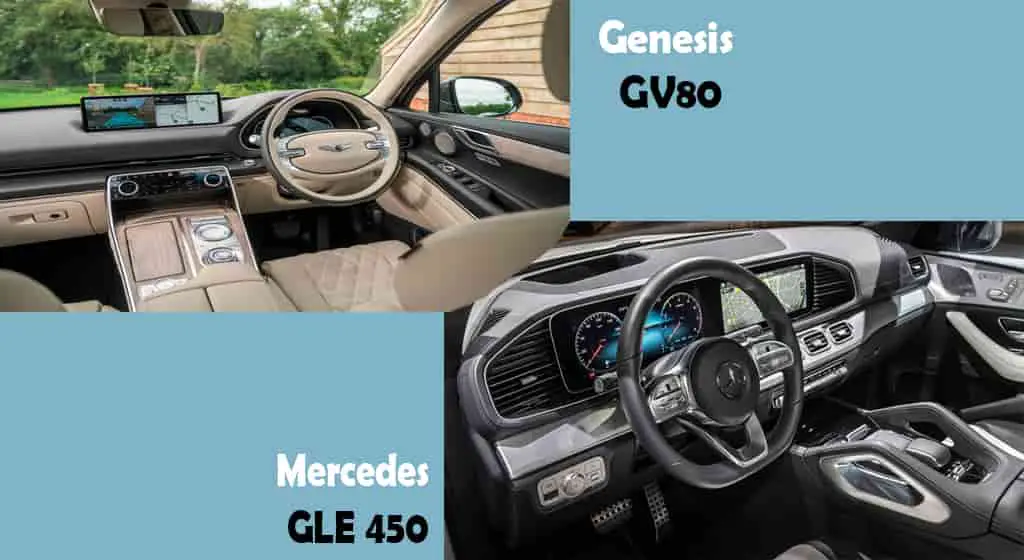 Genesis GV80 vs Mercedes GLE 450 cargo comfort interior