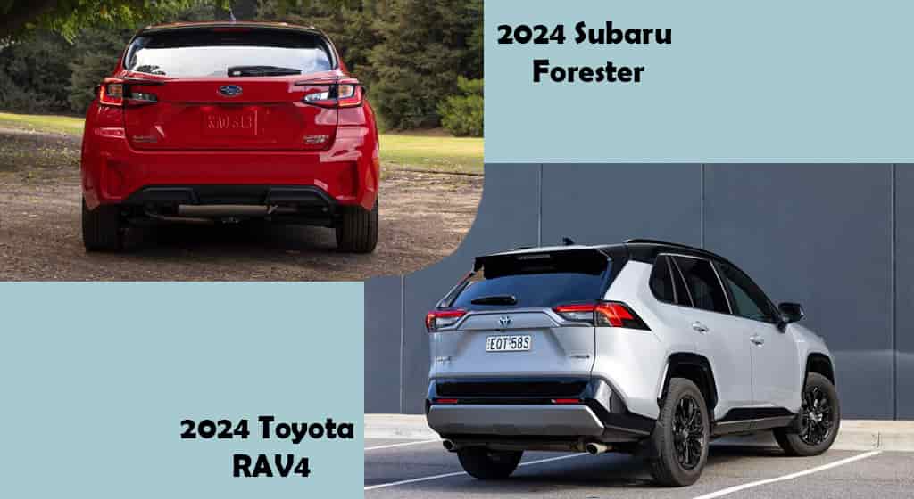 2024 Subaru forester vs 2024 Toyota rav4 comparison convenience