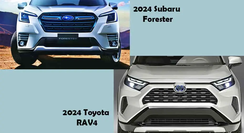 2024 Subaru forester vs 2024 Toyota rav4 comparison engine