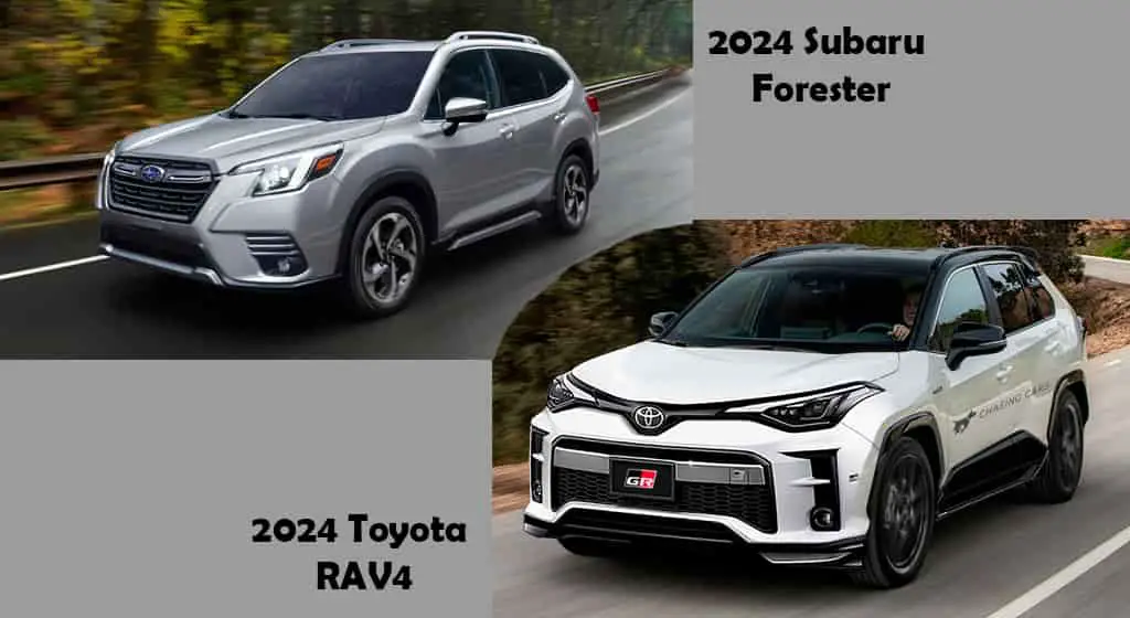 2024 Subaru forester vs 2024 Toyota rav4 comparison