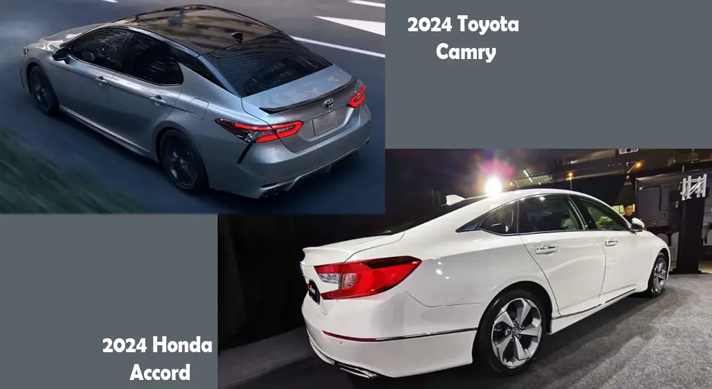 2024 Toyota Camry vs 2024 Honda Accord comparison exterior-design