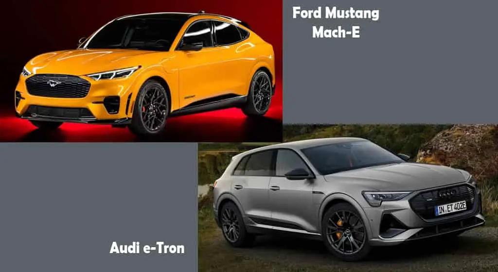 Ford Mustang Mach E vs Audi e Tron comparison comfort