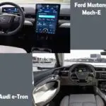 Ford Mustang Mach E vs Audi e Tron comparison interior design