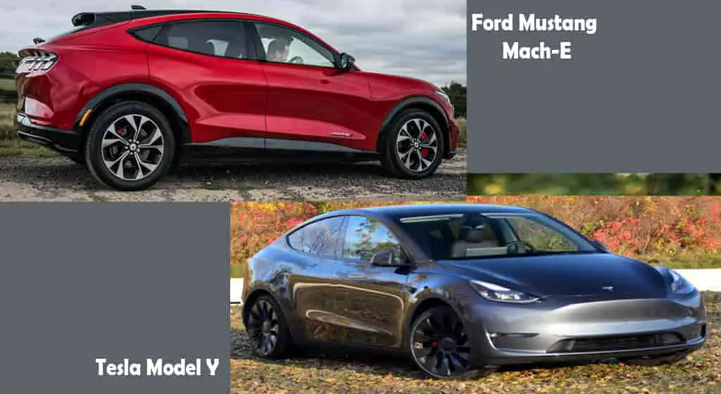 ford mustang mach e vs tesla model y battery life charging