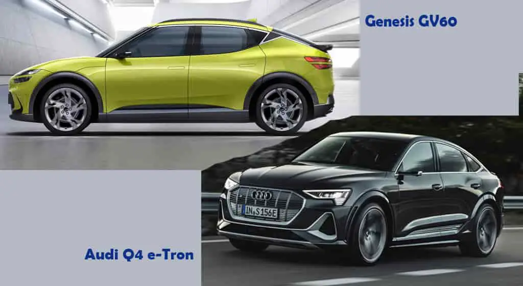 genesis gv60 vs audi q4 e tron difference or equal
