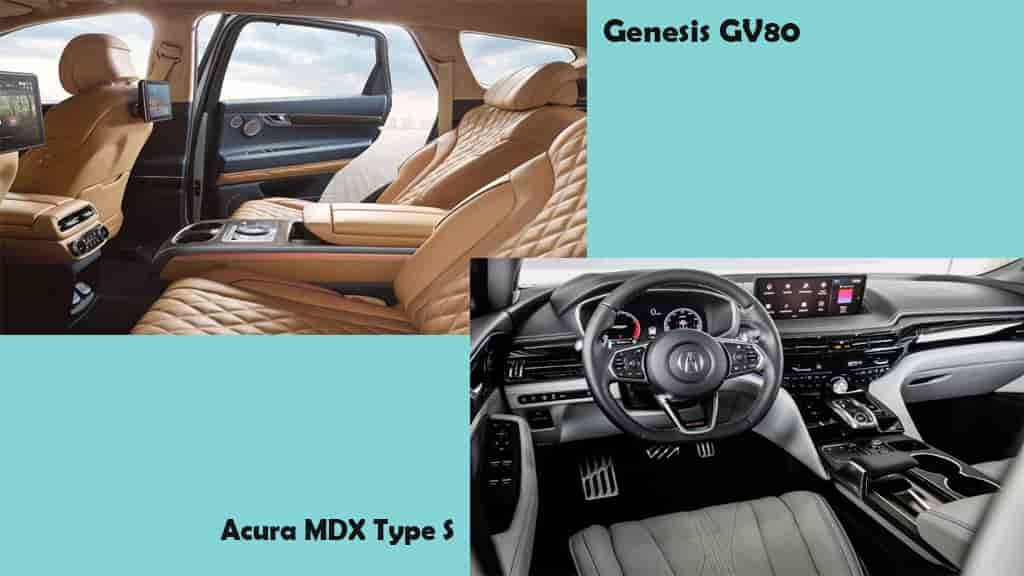 genesis gv80 vs sport suv acura mdx type s