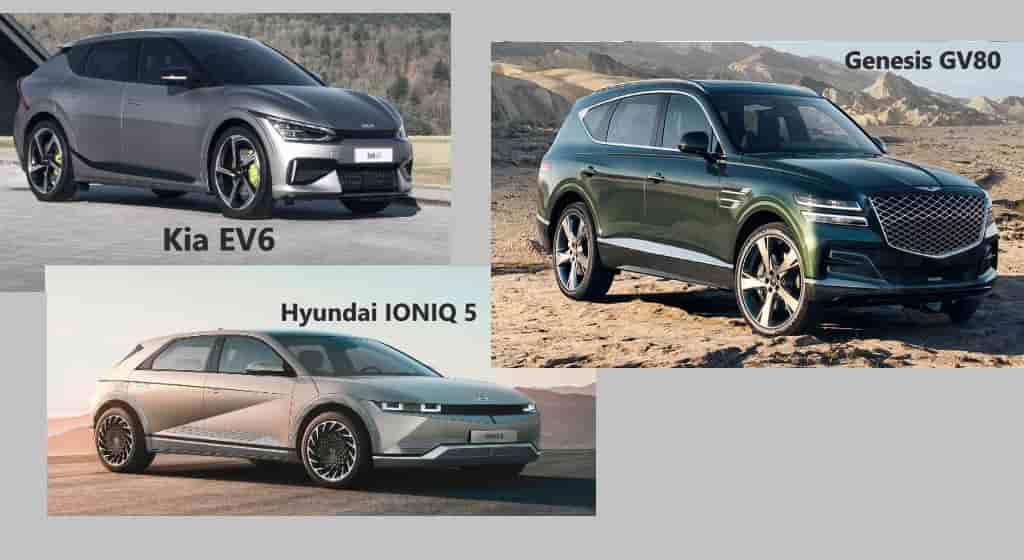 Kia EV6 vs Hyundai IONIQ 5 vs Genesis GV80 comparison