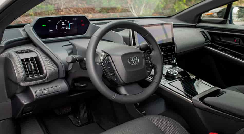 2024 toyota bz4x ev interior design