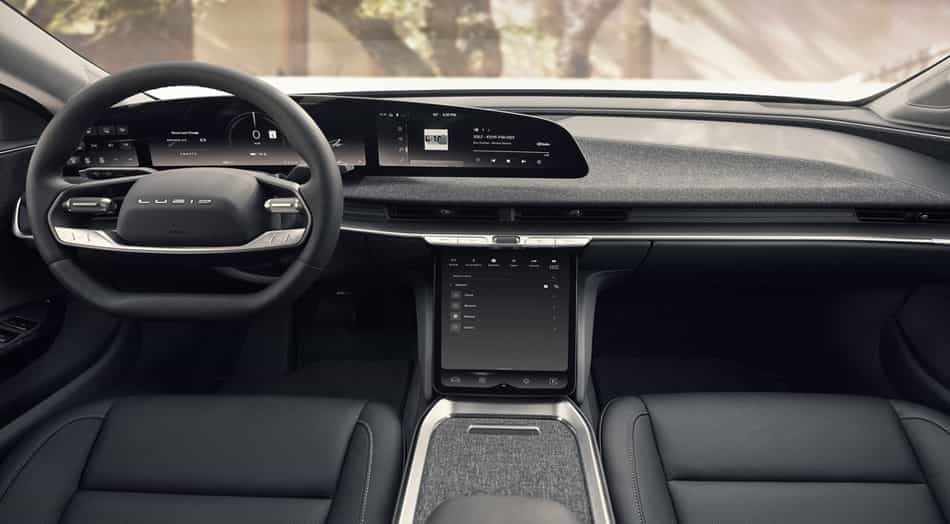 2023 lucid air interior design specs