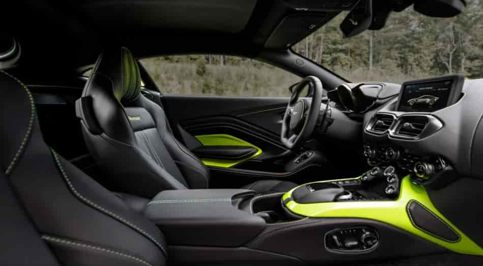 2024 aston martin vantage interior design specs