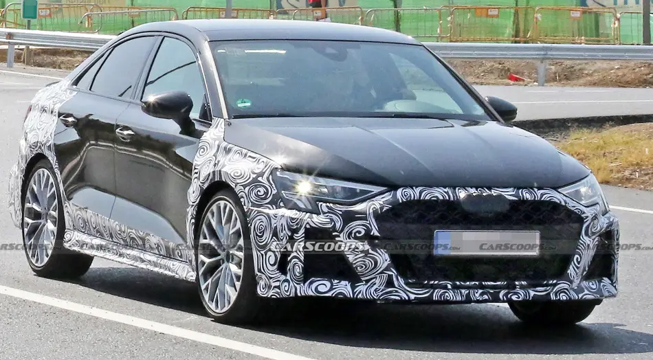 audi rs3 2024 spy photos shots images