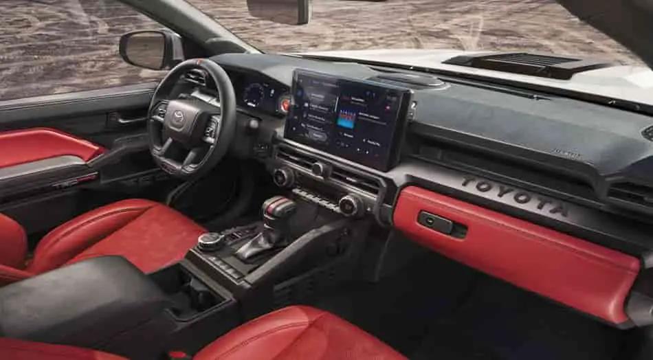 2024 Toyota Tacoma trd pro off road interior design specs images